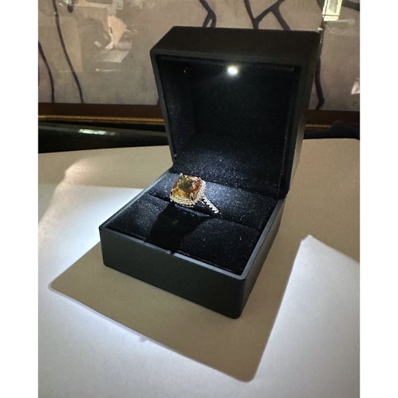 Beautiful 4.11 Ct Cushion cut Lab Grown Zulanite Ring - Sterling (.925) - Size 7 - Picture 13 of 13